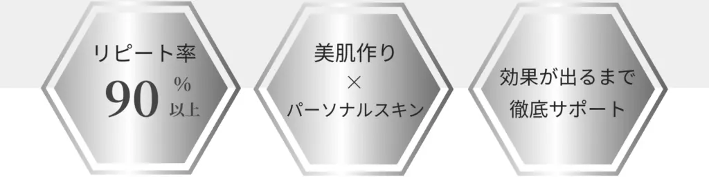 Ciely_top
リピート率90%以上、美肌作り×パーソナルスキン、効果が出るまで徹底サポートの3つの特徴
